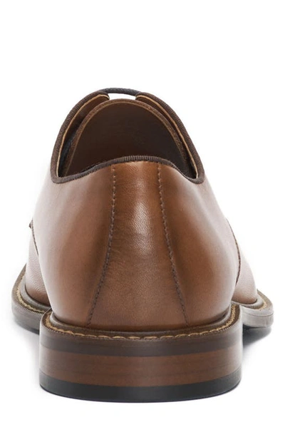 Vince Camuto Lyre Leather Derby In Cognac/brown Shhgrg