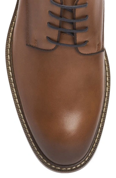 Vince Camuto Lyre Leather Derby In Cognac/brown Shhgrg
