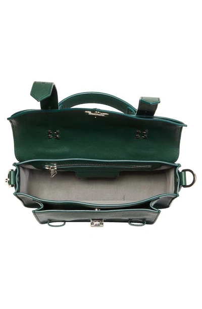 Shop Proenza Schouler Tiny Ps1 Lambskin Leather Satchel In Forest Green