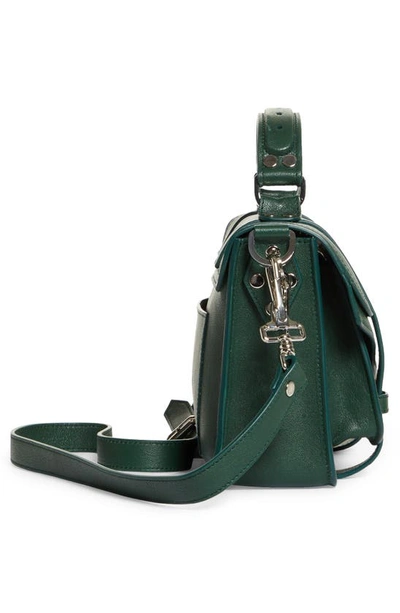 Shop Proenza Schouler Tiny Ps1 Lambskin Leather Satchel In Forest Green
