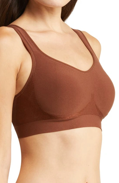 Shapermint Daily Comfort Wireless Contour Bra In Chocolate