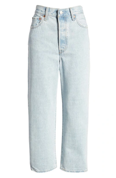 Shop Levi's Ribcage Straight Leg Ankle Jeans In Ojai Shore