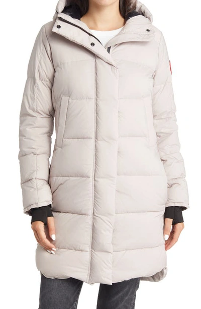 Shop Canada Goose Alliston Packable Down Jacket In Lucent Rose