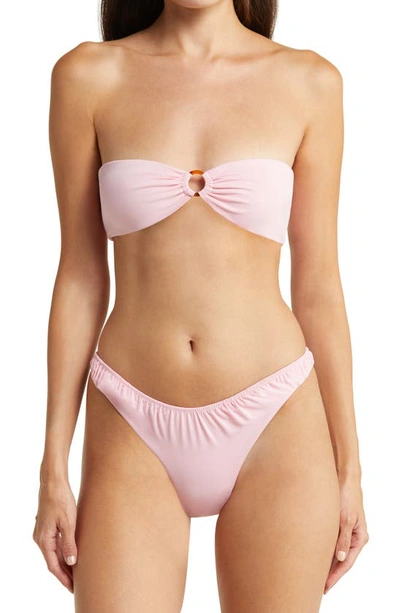 House Of Cb Ruched Bikini Bottoms In Blossom
