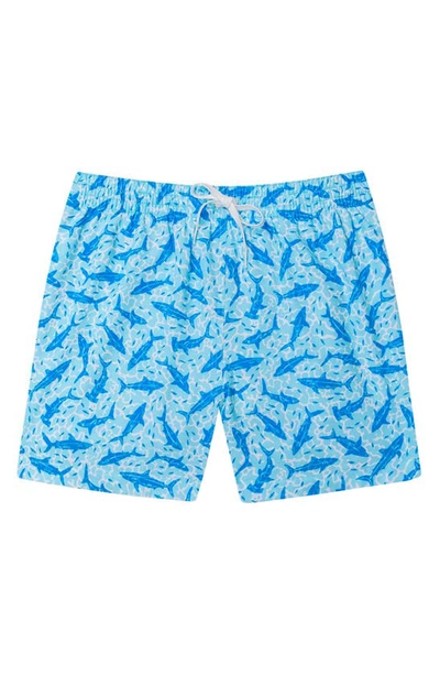 Shop Chubbies 5.5-inch Swim Trunks In The Shark Sides
