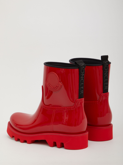 Shop Moncler Ginette Rain Boots In Red