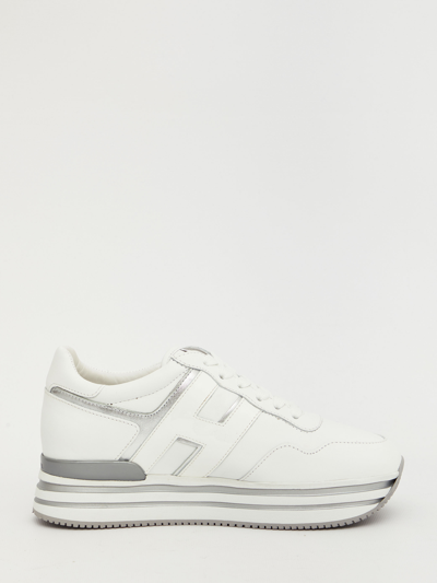 Shop Hogan Midi Platform White Sneakers