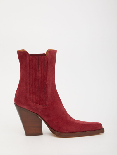 Shop Paris Texas Dallas Bordeaux Ankle Boots In Burgundy