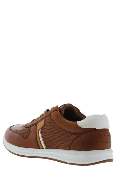 Shop English Laundry Brady Perforated Sneaker In Cognac