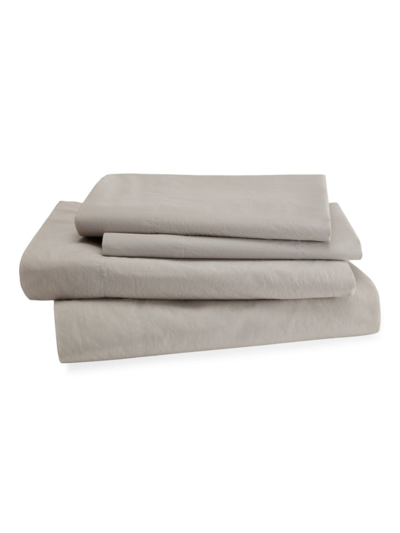 Shop Kassatex Lorimer Bedding Flat Sheet In Dolphin Grey