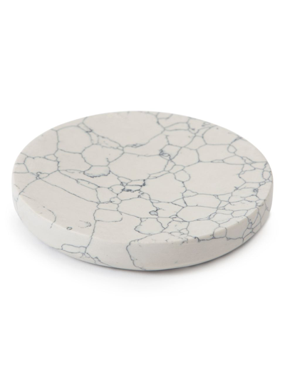 Shop Kassatex Tramonti Stone Soap Dish In White Grey