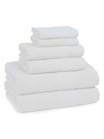 Shop Kassatex Hammam Cotton 6-piece Towel Set In White