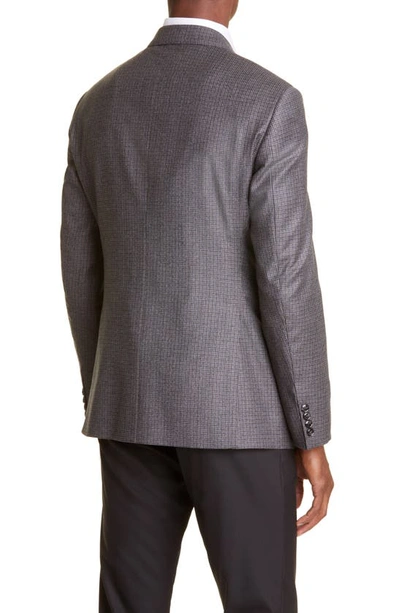 Shop Giorgio Armani Plaid Wool & Cashmere Tweed Sport Coat In Grey