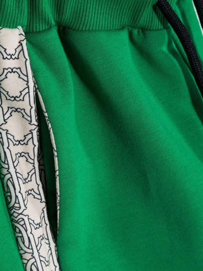 Roberto Cavalli Contrasting-border Tracksuit Bottoms In Green