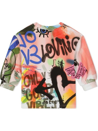 Dolce & Gabbana Graffiti-print Short-sleeve T-shirt In White