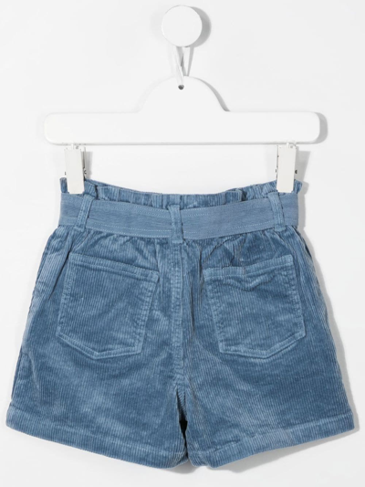 Shop Ralph Lauren Tied-waist Corduroy Shorts In Blue