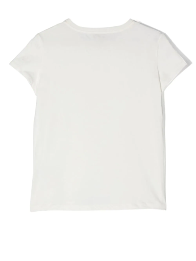 Shop Pucci Junior Logo-print Detail T-shirt In White