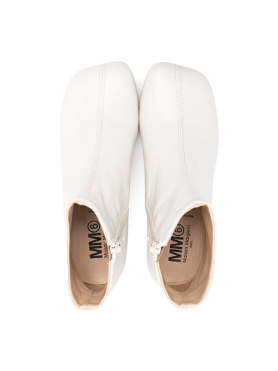 Shop Mm6 Maison Margiela Tabi Chelsea Boots In White