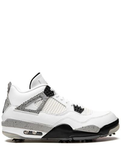 Shop Jordan 4 Golf "white Cement" Sneakers