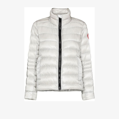 Shop Canada Goose Grey Cypress Quilted Jacket - Women's - Duck Feathers/recycled Polyamide In Silver
