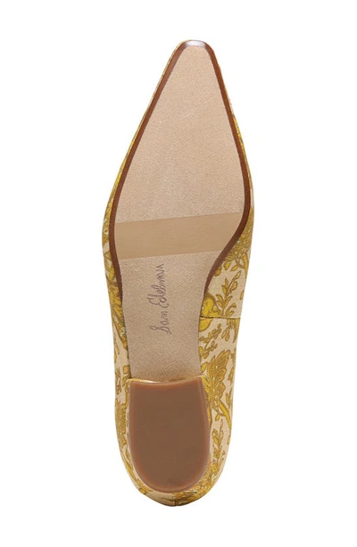Shop Sam Edelman Janina Pointed Toe Flat In Tumeric