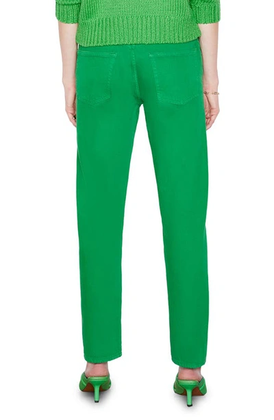 Shop Frame Le Slouch High Waist Straight Leg Jeans In Grass Green
