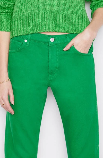 Shop Frame Le Slouch High Waist Straight Leg Jeans In Grass Green