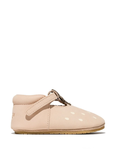 Shop Donsje Touch-strap Strawberry Shoes In Neutrals
