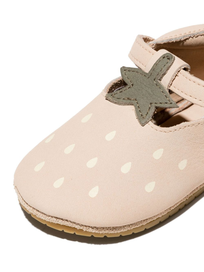 Shop Donsje Touch-strap Strawberry Shoes In Neutrals