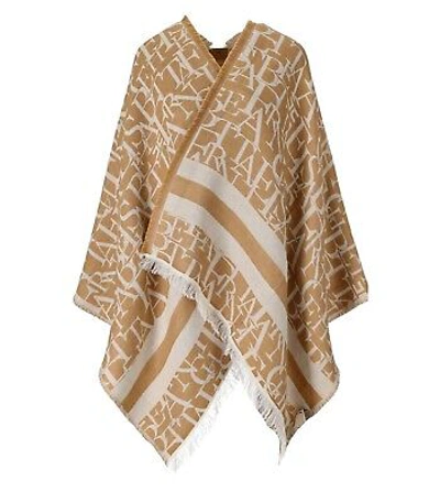 Pre-owned Elisabetta Franchi Beige Butter Wendbarer Cape Damen