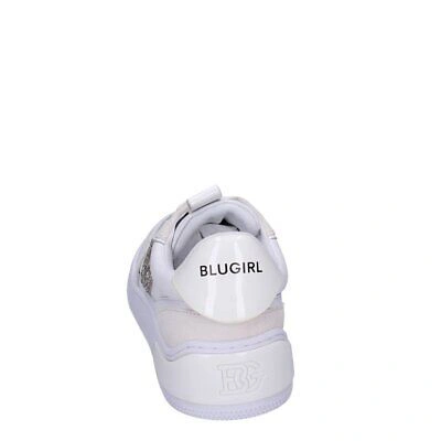 Pre-owned Blugirl Damen Schuhe  38 Eu Sneakers Weiss Leder Wildleder Bf695-38