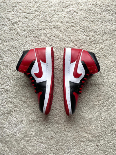 Pre-owned Jordan Air  1 Mid Alternate Bred Toe (w) - Eu 43 - Brand