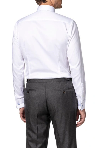 Eton Contrast Contemporary-fit Cotton Dress Shirt In White