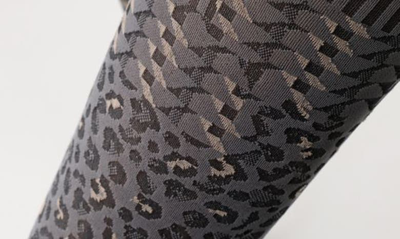 Shop Oroblu Mixed Pattern Opaque Tights In Brown