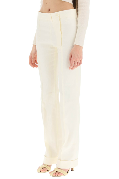 Shop Jacquemus 'le Pantalon Fresa' Suit Pants In White