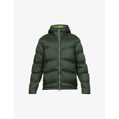 Shop Orlebar Brown Karoo Quilted Padded Shell Hooded Jacket In Bristlecone Pine
