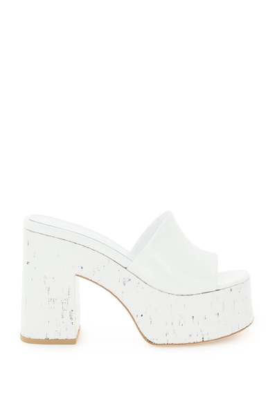 Shop Haus Of Honey Patent Leather Lacquer Doll Blanca Mules In White