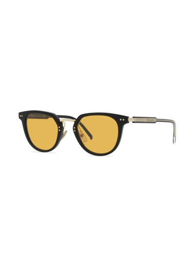 Shop Prada Pantos Frame Sunglasses In Black