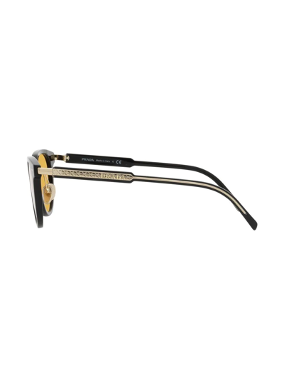 Prada Round Men's Sunglasses, Pr 17ys In Black