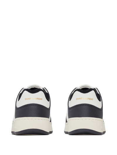 Shop Saint Laurent Sl/61 Low-top Sneakers In White