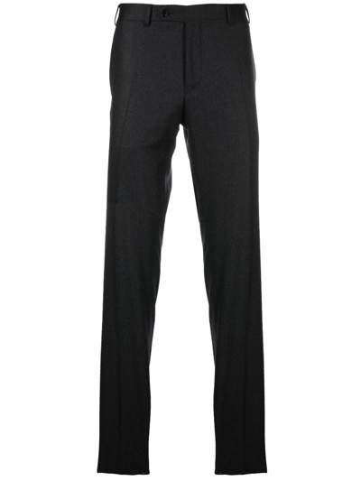 Shop Canali Straight-leg Tailored Trousers In Grey