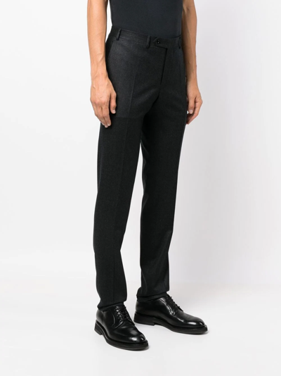 Shop Canali Straight-leg Tailored Trousers In Grey
