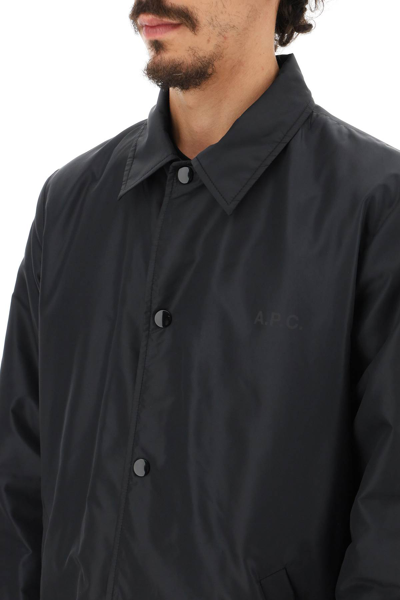 Shop Apc 'matteo' Windbreaker Jacket In Black