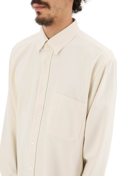 Shop Closed Cotton Twill Shirt In White