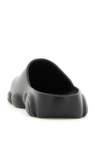 Moschino Synthetic Fibers Mules In Black