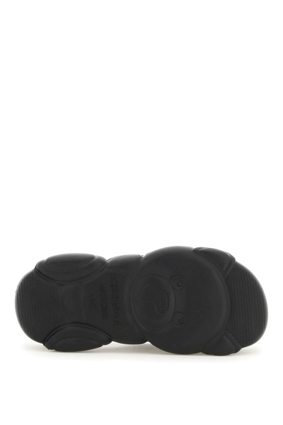 Moschino Synthetic Fibers Mules In Black