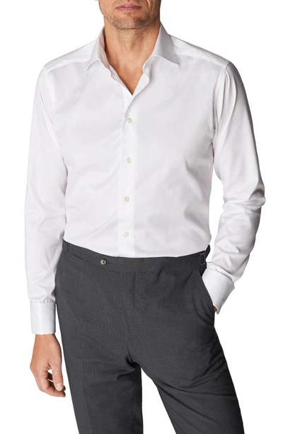 Shop Eton Slim Fit Solid Dress Shirt In White