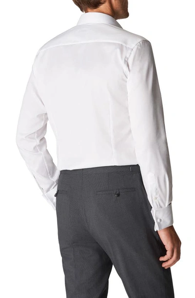 Shop Eton Slim Fit Solid Dress Shirt In White