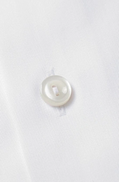 Shop Eton Slim Fit Solid Dress Shirt In White