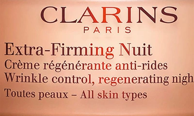 Shop Clarins Extra-firming & Smoothing Night Moisturizer, All Skin Types, 1.7 oz